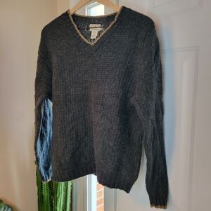 L.L. Bean Green‎ Wool Blend Layering Outdoor Comfort Sweater, Size Mens Medium